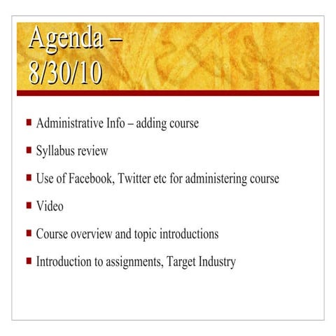 8/30 - Social Media Intro