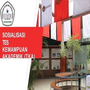 PPT Pemilihan Mata Pelajaram TKA SMA 2025 | PPTX