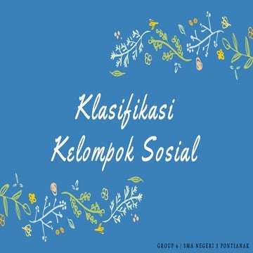 PPT sosiologi   klasifikasi kelompok sosial