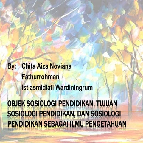 sosiologi pendidikan