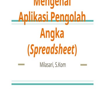 PPT Spreadseet 1 untuk smk jurusan akl 133
