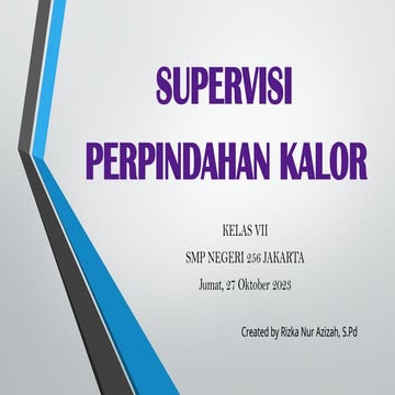 PPT SUPERVISI PERPINDAHAN KALOR KELAS 7 TAHUN 2025