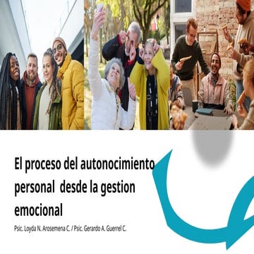 El proceso de autoconocimiento personal desde la gestión emocional | PPTX