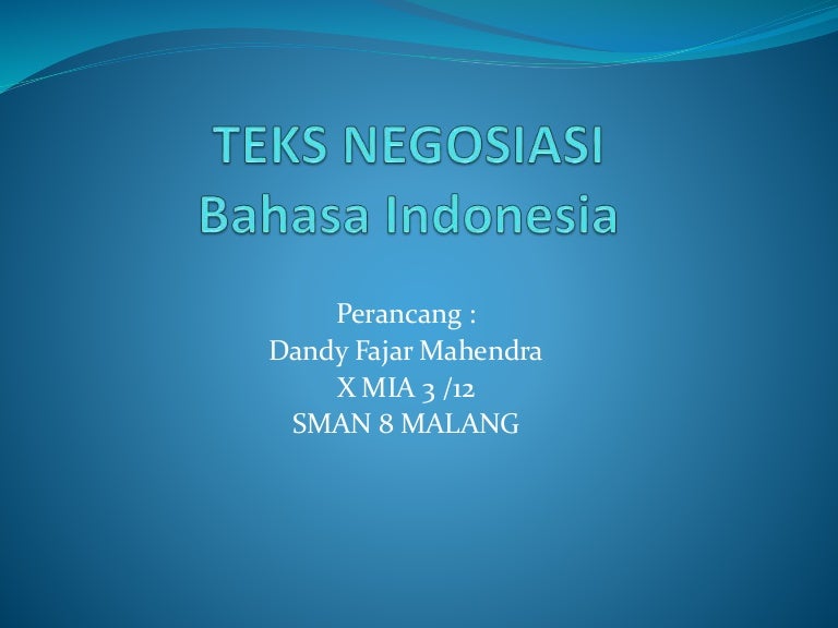 Ppt teks negosiasi