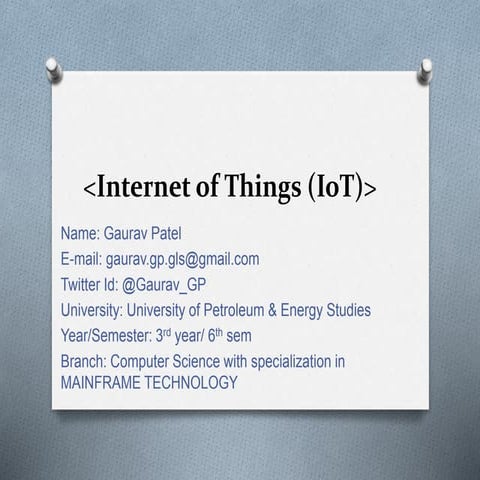 Internet of Things