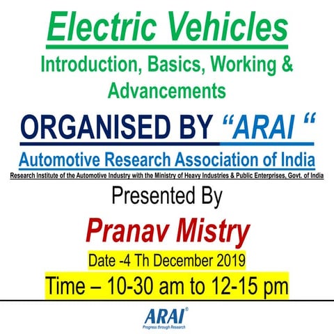 BEV ( Battery Operated Electric Vehicles) PPT