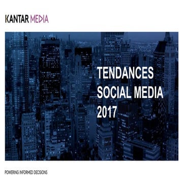 Tendances Social Media 2017