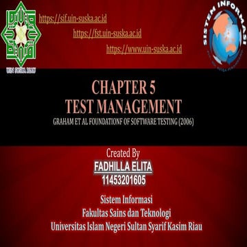  FADHILLA ELITA Ppt Chapter 5 Test Management