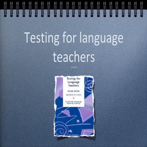 Testing, Evaluation & Assessment Presentation