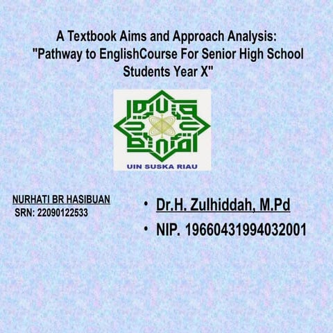 Comprehensive Analysis of 'Pathway to English' Textbook for Senior High ...