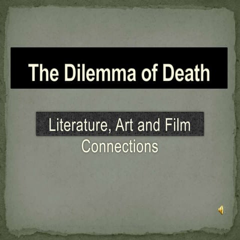 P P T The  Dilemma Of  Death