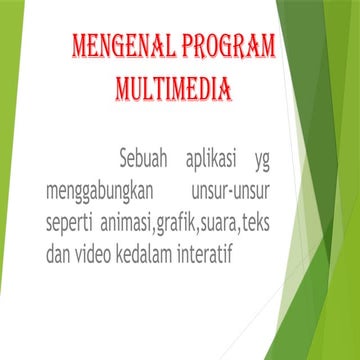 PPT Mengenal Program Multilmedia kelas X Tingkat SMA | PPTX