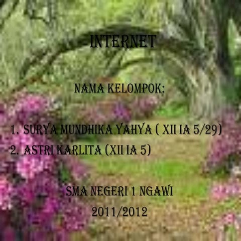 Ppt tik tentang internet