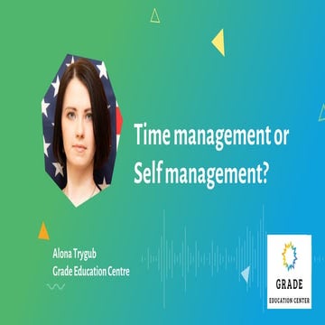 Webinar Time Management or Self Management (Grade Education Centre)