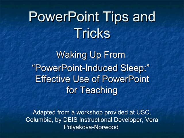 Ppt tips and_tricks