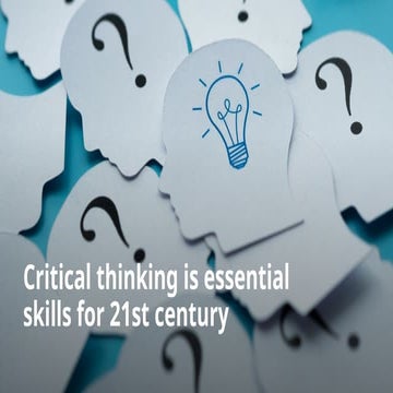 Presentation On critical thinking and career development | PPTX
