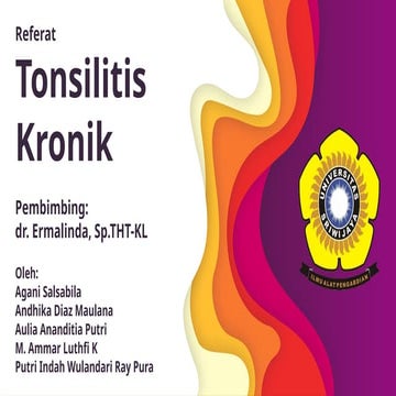 PPT Tonsilitis Kronis (Kelompok B.).pptx