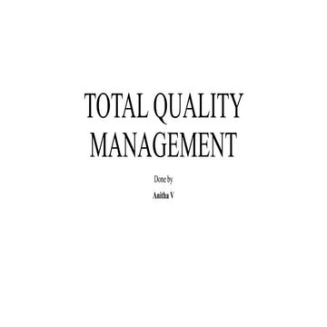 Ppt total quality management