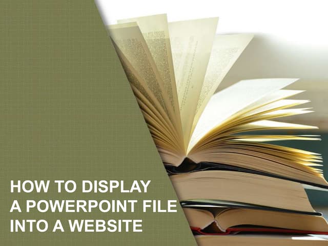 Ppt to Website
