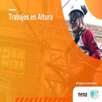 TRABAJOS EN ALTURA - NEXA CJM seguridad y salud