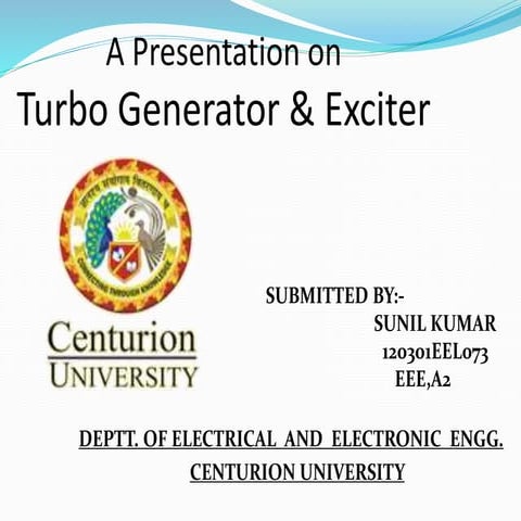 Ppt turbo generator
