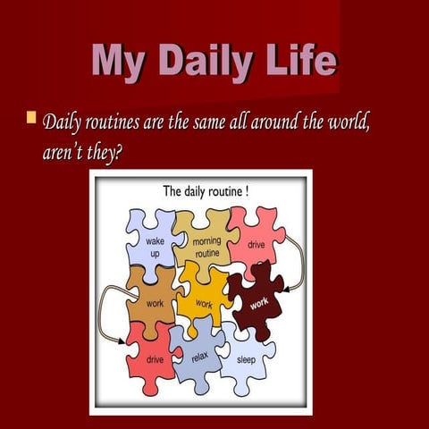 Daily routine in Turke