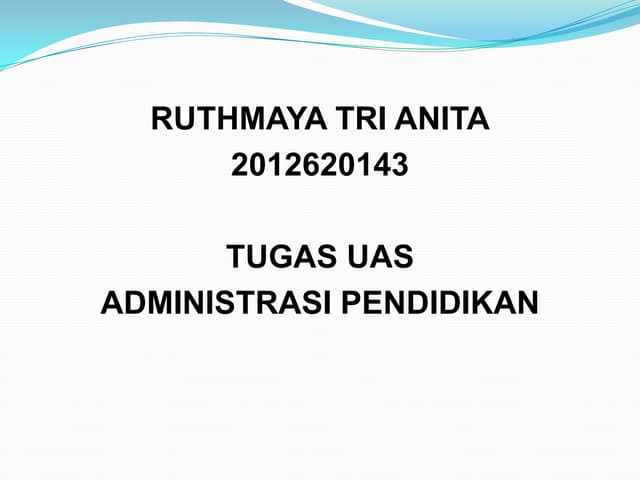 Ppt uas admin maya
