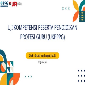 Paparan UKPPPG 2025 presentasi oleh pemateri | PPTX