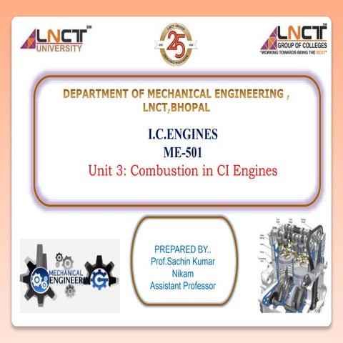 Basic of Combustion in CI Engines