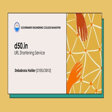 URL Shortener Service | Debabrata Halder | Government Engineering College Bharatpur