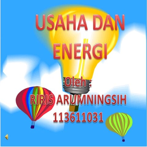 Ppt usaha dan energi sma