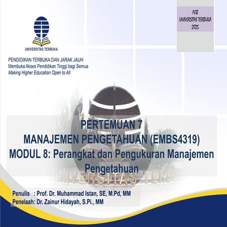 PPT_UT_MANAJEMEN PENGETAHUAN_PERT 7.pptx