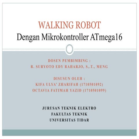 Walking Robot dengan atmega16