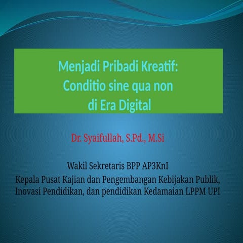 PPT Webinar AP3KnI Banten mengenai Pancasila