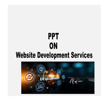 Ppt For Website Development Services Pptx