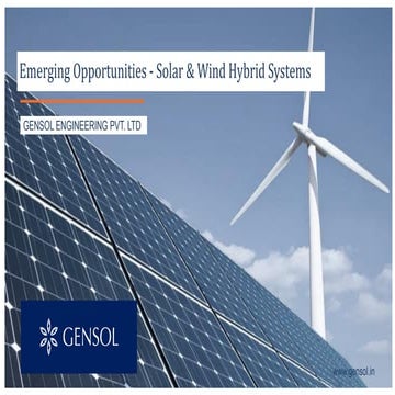 Emerging Opportunities - Wind Solar Hybrid System 