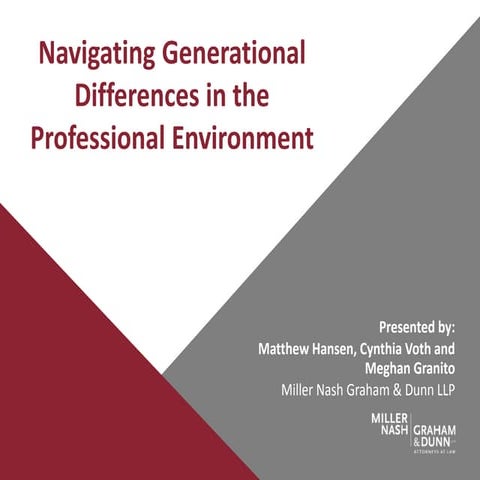 Navigating Generational Differences in the Professional Environment