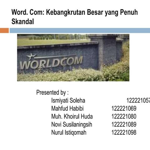 kasus skandal worldcom