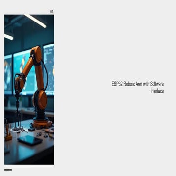 Robotic arm esp32 based with real time Web development