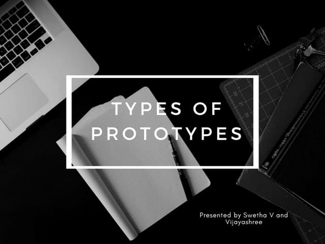 Design Thinking - Types of prototypes 