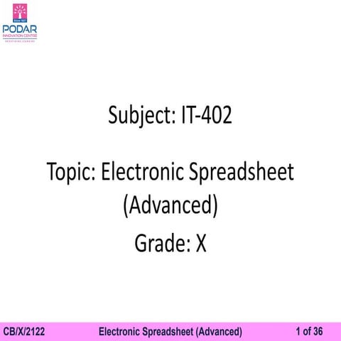 PPT_X_IT-402_Electronic Spreadsheet.pptx.pdf