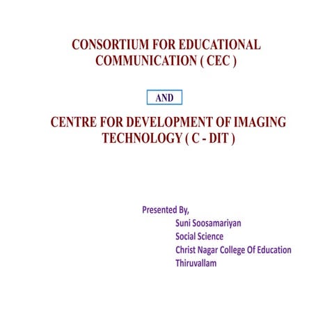 CEC AND C-DIT | PPTX