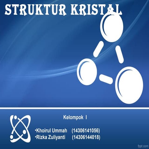 Struktur Kristal 1 (Kuliah Fisika Zat Padat)