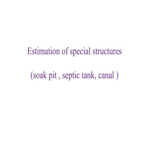 estimation of structure