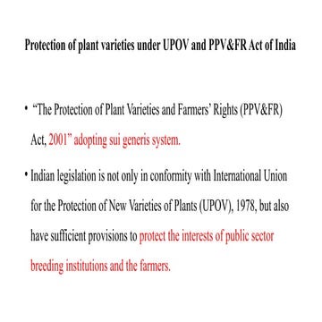 Ppvfr act 2001 | PPT