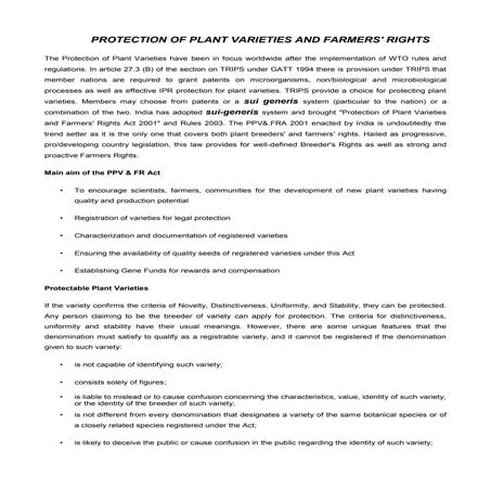 Ppvfr act 2001 | PPT