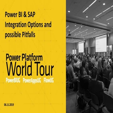 Power BI & SAP - Integration Options and possible Pifalls