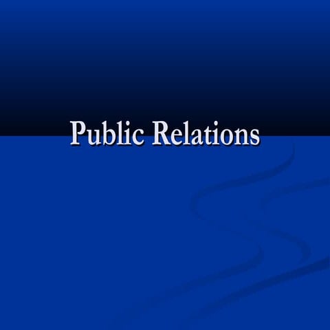 Public relation