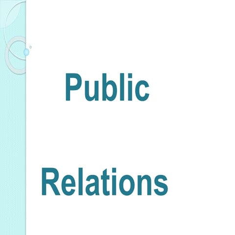 Public Relations