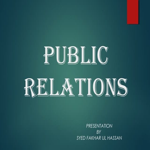 Public Relation (PR)